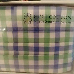High Cotton Plaid Cummerbund Bow Tie Set NIB